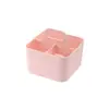 Organizador de Maquiagem de Mesa Plástico Caixa de Armazenamento Portátil Moderno Minimalista Escritório Cozinha Caixa de Lanches Portátil