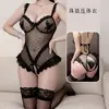 Lencería Sexy para Mujer, Body de Encaje Transparente, Malla de Mariposa, Tentación de Deseo Puro, Entrepierna Abierta, No Necesita Quitarse