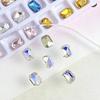 Accesorios para uñas octogonales rectangulares de celebridad de internet de color puntiagudos para taladro de uñas con forma de punta cuadrada Super Flash mezclados