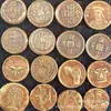 Monedas de Oro Sólido Estilo Antiguo Dinastía Qing, Monedas de Oro de los Cinco Emperadores, Monedas de Oro Imperiales de Doble Dragón Grandes, Pepitas de Oro Puro, Lingotes de Oro, Varios Estilos al por Mayor