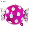 18 polegadas redondo moinho de vento balão espiral bola de folha de alumínio pirulito balão doce forma decoração de festa de aniversário