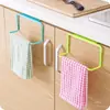 Puerta de Gabinete Toallero de Barra Sencilla Plástico Sin Costuras Colgador de Trapos Barra para Toallas Colgador Multifuncional Estante de Almacenamiento