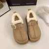Botas de Nieve Birkenstock Completamente Cubiertas de Suela Gruesa para Mujer 2026 Nuevo Lanzamiento de Invierno Más Terciopelo Engrosado Piel Zapatos de Algodón Cálidos sin Cordones