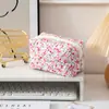 Bolsa de Maquillaje Nueva Floral Transfronteriza, Bolsa de Almacenamiento Portátil de Viaje, Bolso de Mano Lindo de Gran Capacidad, Stock Listo Venta al por Mayor Transfronteriza