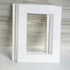 Moldura de Foto com Formato Especial Forro de Papelão Moldura de Foto Retangular Montagem Papelão Vazado 8 polegadas 10 polegadas A48 Oval Aberto com Cantos Festonados