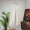 [Li] Pantalones casuales versátiles retro de jacquard estilo chino nuevo colección otoño 2026 cintura elástica con bolsillos estilo chino