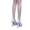 Zapatos de tacón de bloque elegantes y versátiles de boca poco profunda, estilo nuevo de verano 2026, con plataforma impermeable y suela gruesa, tacones súper altos para mujeres petite