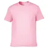 205g Algodão Fiado em Anel Tamanho Grande Europeu e Americano Camiseta de Verão Manga Curta Gola Redonda Camisa Cultural Uniforme de Grupo de Trabalho Logo Personalizado