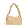 Bolso de mano plisado de moda estilo coreano para mujer, nuevo modelo primavera 2026, bolso cruzado de hombro con cordón de estrella casual único