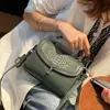 Bolso de Piel Genuina para Mujer 2026 Nuevo Estilo Piel de Vaca de Primera Capa Patrón de Cocodrilo Bolso Cuadrado Pequeño Estilo Coreano Moda Tendencia Bolso de Mano Bolso Cruzado