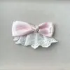 Acessórios super fofos de renda com laço de pérola para amor DIY, capa de celular, presilha de cabelo, bolsa, sapatos e meias, acessórios de vestuário