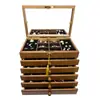 Caja de joyería de madera maciza Xianglong, caja de almacenamiento, estilo antiguo, gran capacidad, diseño chino, de alta gama, exquisita, para uso doméstico, adecuada para almacenar coleccionables y adornos