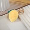 Llavero Colgante de Muñeco de Peluche Muñeco de Fruta y Verdura Muñeco de Ganchillo de Lana Colgante para Bolso Tejido a Mano Joyería de Punto