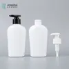 Botellas de Plástico Vacías de 350 ml para Champú y Gel de Ducha, Botellas con Bomba Hechas de Material PET, Botellas para Set de Loción Corporal y Acondicionador