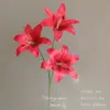 Casamento Estilo Chinês Estilo Vermelho Decoração de Guia de Estrada Arranjo de Flores Artificiais Flor de Teto Cerimônia de Noivado Arranjo de Banquete Arte com Flores Artificiais de Casamento