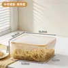 Caja de Almacenamiento para Pasta BNBSRefrigerador, Caja Sellada para Conservar la Frescura en Casa, Caja de Almacenamiento a Prueba de Polvo y Humedad para Pasta Fresca y Pasta Seca