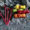 Set de cuerda de viento reflectante para camping al aire libre, estaca para suelo, cuerda de tracción para toldo de tienda, resistente al viento, fijo, aleación de aluminio, hebilla de doble ojo
