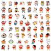63 crayones de dibujos animados divertidos pequeños nuevos pegatinas de graffiti de dibujos animados equipaje taza scooter pegatinas al por mayor