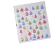 Adesivos Populares de Arte de Unhas de Natal Transfronteiriços Árvore de Natal Colorida Floco de Neve Atmosfera Tridimensional Relevo Adesivos de Unha