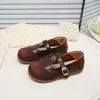 Zapatos Birkenstock de uso bidireccional para niñas, nuevo modelo de otoño 2026, zapatos de princesa para niñas pequeñas, zapatos Mary Jane para niños mayores, zapatos de vestir sencillos para niños