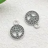Set Mixto de 30 Piezas Más Vendido Transfronterizo de Colgantes de Plata de Xizang, Pulseras, Collares, Dijes Pequeños de Plata Antigua de Aleación, Accesorios de Joyería Hechos a Mano para DIY