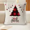 25 Nuevos Estilos de Fundas para Cojines de Árbol de Navidad para el Año Nuevo, Fundas para Cojines de Árbol de Navidad, Fundas para Cojines de Reno y Copo de Nieve al por Mayor