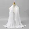 Bufanda de Rayón de Moda para Mujer de Comercio Exterior, Primavera y Otoño, con Ribete de Encaje, Versátil, Delgada, Cómoda, Transpirable, Chal de Viaje, Bufanda Larga