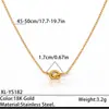 Collar con colgante de acero de titanio estilo europeo y americano con temática de vacaciones, acero inoxidable chapado en oro, que conserva el color, joyería impermeable, collar para mujer, venta al por mayor para ventas transfronterizas
