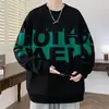 Sudadera pesada de talla grande para hombre y mujer, corte holgado, casual, versátil, tipo jersey, manga larga, cuello redondo, talla extragrande