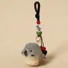 Chaveiro Pingente Escultura em Madeira Artesanal Papagaio Artificial Pingente para Bolsa Casal Pássaros Fofos Presente