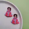 Muñeca de Estilo Étnico Nacional Nuevo Accesorios Planos de Resina Accesorios Decorativos Planos de Resina de Estilo Antiguo DIY