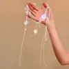 Colar Super Fada Branco Pérola Sintética Acessórios para Vestido de Noiva Elegante de Alta Qualidade Corrente para Clavícula