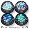 Lentejuelas ultrafinas con forma de corazón de melocotón de 3 mm, parches para uñas con destellos en forma de corazón, pegatinas para uñas con polvo brillante de diamante de alto brillo.