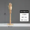 Suporte de exibição de modelo de mão em madeira maciça, expositor de anéis para joias, modelo de mão articulado para vitrine de loja, decorações de exibição de joias