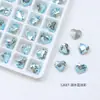 Cristal Dongzhou Geométrico Coração Gordo 6*5,3 Corações para Nail Art Strass Feito à Mão Coração de Diamante Artificial 4815 Decorações DIY para Nail Art