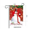 Nueva Bandera de Jardín Navideña Decoración de Patio Festiva Diseño de Escena para Actividades Navideñas Bandera de Jardín Navideña
