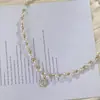 Fábrica de Origen Diseño Profesional Personalizado Collar de Cadena para Clavícula Camelia Perla Francesa Admite Personalización Según Dibujos y Muestras