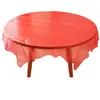 Toalha de mesa descartável com bordas elásticas, adequada para uso doméstico, capas retangulares ou redondas para mesa, design sem lavagem, espessada, resistente a óleo e à prova d'água