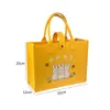 Bolsa de fieltro creativa para el Festival de Medio Otoño para eventos corporativos, bolsa de regalo de empresa, bolsa de regalo de mooncakes de gran capacidad, personalizable