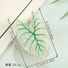 Pinza para el Cabello de Acetato con Diseño Tropical Personalizado y Creativo, Pasador de Estilo Francés de Nicho con Diseño de Hojas de Taro Coloridas, Accesorio para el Cabello, Pinza de Tiburón