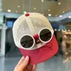 Gorra de Béisbol Versátil de Estilo Coreano de Moda con Visera Ancha para Primavera y Verano, Gorro Infantil con Visera Plegable, Corona Redonda, Estilo Casual, Estilo Japonés