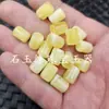 Grânulos fluorescentes flutuantes para água salgada, barril de cera de abelha, grânulos soltos, flor branca artificial, cera de abelha, acessórios para pulseira e colar, grânulos