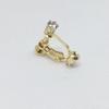Acessórios de brincos DIY Super Flash Zircon Parafuso Clipe de orelha Ajustável em forma de U Ear Stud para Ear Clip Converter