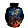 Cos Moonlight Panic Horror Horror Horror Vestido Suéter Impresión 3D Moda Europea y Americana Halloween Sudadera con Capucha