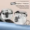 Fivela de Fecho Simples Galvanizada Capa Protetora Galaxy Buds3Pro Anti-Queda Adequada para Fones de Ouvido Samsung Buds3 Concha Transparente