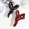 Presilha de Garra Grande para Cabelo em Forma de Coração Brilhante, Estilosa e Simples, para Penteados Presos na Parte de Trás da Cabeça, Acessório de Cabelo Tipo Pinça Tubarão para Mulheres, Atacado