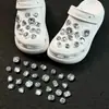 Zapatos Vintage Perforados con Abalorios de Alta Resistencia, Decoraciones de Flores Plateadas Perla, Hebillas de Zapato de Lujo y Accesorios para Zapatos de Ballet