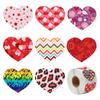 Pegatinas de San Valentín con diseño de amor al por mayor de comercio exterior, pegatinas de sellado de 1 pulgada, 8 tipos de patrones, pegatinas decorativas para regalos