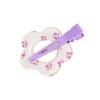 Pinza para el cabello hueca con flor estilo coreano sin rastro, pinza para el cabello con estrella de cinco puntas moteada, pinza para el cabello ancha, pinza para el cabello acrílica, floral, accesorios para el cabello combinables