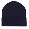 Gorro de Punto de Invierno con Bordado de Parche, Gorro Cálido de Lana con Logo, Gorro Grueso de Publicidad Estilo Coreano con Logo Bordado